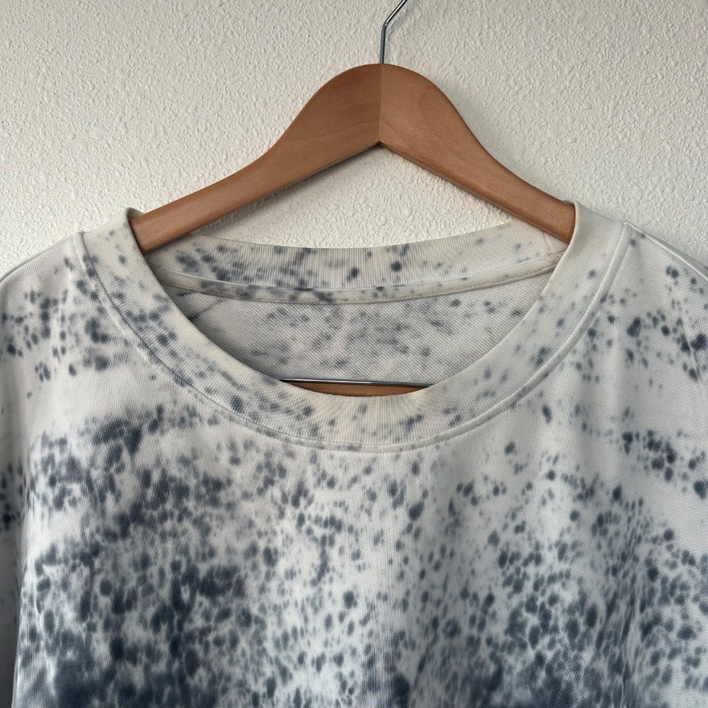 lululemon Perfectly Oversized Long Sleeve Crew Pullover Sweater XL Marble Dye - Picture 6 of 6